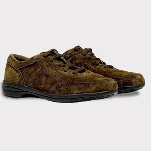 Propet Washable Brown Suede Leather Orthopedic Walking Shoes Women's Size 9 NWT